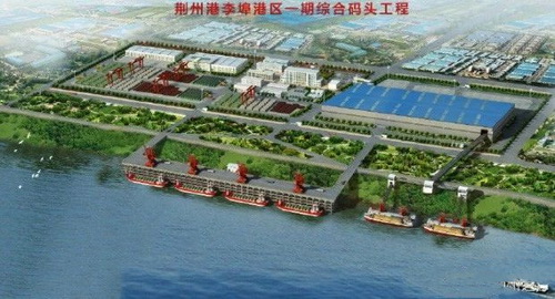 湖北一永久性砂石集并中心建成，總投資約2.5億元，年設(shè)計(jì)吞吐量360萬噸